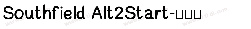 Southfield Alt2Start字体转换
